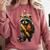 Back To School Raccoon Teachers Student Kids Comfort Colors Sweatshirt Crimson