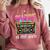 Back To School Retro Reading Is My Jam 80s Teacher Boombox Comfort Colors Sweatshirt Crimson