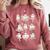 Ballet Ghost Ballet Dancer Spooky Dance Halloween Teacher Comfort Colors Sweatshirt Crimson