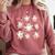 Ballet Ghost Ballet Dancer Spooky Dance Teacher Halloween Comfort Colors Sweatshirt Crimson