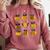 Bee Kind Positive Brave Happy Confident Humble Teacher Comfort Colors Sweatshirt Crimson