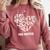 Believe In Yourself YOU MATTER Teachers Big Heart Comfort Colors Sweatshirt Crimson