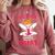 The Book Fairy Reading Teacher Librarian T-Shirt Comfort Colors Sweatshirt Crimson