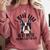 Bostie Mama Dog Dad Boston Terrier For Men Women Comfort Colors Sweatshirt Crimson