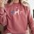 Boston Terrier 4th Of July Dog Patriotic USA Flag Man Woman Comfort Colors Sweatshirt Crimson