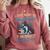 Boston Terrier American Gentleman Bibliophile Book Lover Comfort Colors Sweatshirt Crimson