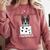 Boston Terrier American Gentleman Personal Stalker Dog Lover Comfort Colors Sweatshirt Crimson