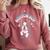 Boston Terrier Boy Cute Cartoon Dog Owner Pet Boston Terrier Comfort Colors Sweatshirt Crimson