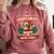 Boston Terrier My Christmas Spirit Dog Santa Claus X-Mas Comfort Colors Sweatshirt Crimson