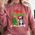 Boston Terrier Christmas Tree Lights Xmas Dog Lover Comfort Colors Sweatshirt Crimson