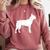 Boston Terrier Comfort Colors Sweatshirt Crimson