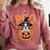 Boston Terrier Costume On Pumpkin Halloween Boston Terrier Comfort Colors Sweatshirt Crimson
