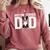 Boston Terrier Dad Of A Bostie Dad Bostie Father Comfort Colors Sweatshirt Crimson