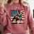 Boston Terrier Dog 4th Of July USA American Flag Patriotic Comfort Colors Sweatshirt Crimson