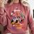 Boston Terrier Dog Christmas Happy Hallothankmas Halloween For Men Women Kids Comfort Colors Sweatshirt Crimson