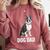 Boston Terrier Dog Dad Boston Terrier Dog Lovers Comfort Colors Sweatshirt Crimson