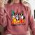 Boston Terrier Dog Lover Fall Ya'Ll Halloween Costume Men Women Comfort Colors Sweatshirt Crimson