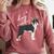 Boston Terrier Dog Mom Woman Women Comfort Colors Sweatshirt Crimson