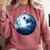Boston Terrier Dog Moon Dog Mom Dad Women Men Dog Lovers Comfort Colors Sweatshirt Crimson
