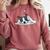Boston Terrier Dog Official Sleeping Men Women Girls Kids Comfort Colors Sweatshirt Crimson