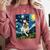 Boston Terrier Dog Starry Night Painting Comfort Colors Sweatshirt Crimson