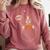 Boston Terrier Halloween Cute Bostie Dog Pocket Boo Comfort Colors Sweatshirt Crimson