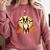 Boston Terrier Halloween Dog Lover Pumpkin Costume Comfort Colors Sweatshirt Crimson