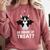 Boston Terrier Halloween Shirt Did Someone Say Treat Comfort Colors Sweatshirt Crimson