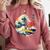 Boston Terrier Japanese Kanagawa Wave Surf Loyal Dog Men Women Kids Comfort Colors Sweatshirt Crimson