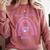 Boston Terrier Mama Cute Rainbow Paw Heart Shape Comfort Colors Sweatshirt Crimson