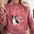 Boston Terrier Mom American Gentleman Dog Lover Mother's Day Comfort Colors Sweatshirt Crimson