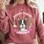 Boston Terrier Mom Mother's Day Comfort Colors Sweatshirt Crimson