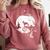 Boston Terrier And Moon Halloween Costume Dog Lover Comfort Colors Sweatshirt Crimson
