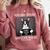 Boston Terrier Mug Shot Guilty Dog Comfort Colors Sweatshirt Crimson