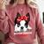 Boston Terrier Mum Dog Woman Idea Comfort Colors Sweatshirt Crimson