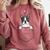 Boston Terrier In The Pocket Cute Boston Terrier Dog Lovers Men Women Girls Kids Comfort Colors Sweatshirt Crimson
