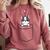 Boston Terrier In The Pocket Cute Boston Terrier Dog For Men Women Girls Kids Comfort Colors Sweatshirt Crimson