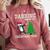 Boston Terrier Santa Hat Dabbing Around The Christmas Tree Comfort Colors Sweatshirt Crimson