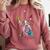 Boston Terrier Splash Comfort Colors Sweatshirt Crimson