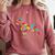 Boston Terrier Tacos Mexican Cinco De Mayo Taco Comfort Colors Sweatshirt Crimson