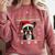 Boston Terrier Ugly Christmas Sweater Xmas For Adults Kids Comfort Colors Sweatshirt Crimson