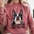 Boston Terrier Will Find And Lick You Bostie Mom Comfort Colors Sweatshirt Crimson