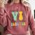 Braille Teacher Of The Visually Impaired Groovy VI Teacher Comfort Colors Sweatshirt Crimson