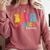Bruh We Back Teacher First Day Of School Back To School Comfort Colors Sweatshirt Crimson