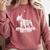 Bull Terrier Skeleton Birthday Halloween Kids Comfort Colors Sweatshirt Crimson