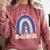 Bulldogs School Mascot Rainbow Teacher Lover Comfort Colors Sweatshirt Crimson Bulldogs School Mascot Rainbow Teacher Lover Comfort Colors Sweatshirt Crimson