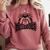 Bulldogs Teacher Student School Sports Fan Team Spirit Comfort Colors Sweatshirt Crimson