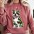 Camo Boston Terrier Pet Owner Camouflage Dog Lover Comfort Colors Sweatshirt Crimson