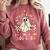 You Can't Scare Me Im A 2nd-Grade Boo Crew Teacher Halloween Comfort Colors Sweatshirt Crimson