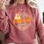 You Can't Scare Me I Teach 2nd Grade Teacher Halloween Ghost Comfort Colors Sweatshirt Crimson